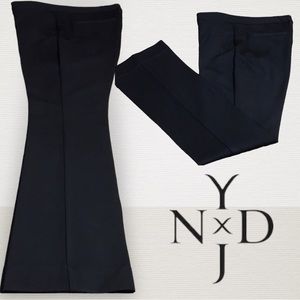 NYDJ Michelle Ponte Knit Trouser Dress Pants Size 12 Black Stretch